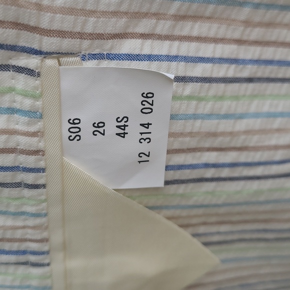 BROOKS BROTHERS White Cream Multicolor Striped Cotton Sz 44 S Mens Sport Coat - Picture 5 of 8